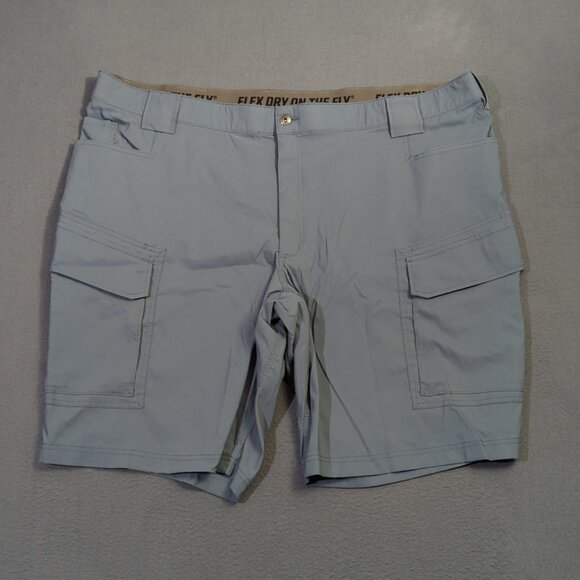 Duluth Trading Co Shorts Men's 48 Blue Steel Flex Dry on the Fly Relaxed Fit 11" - Picture 1 of 11